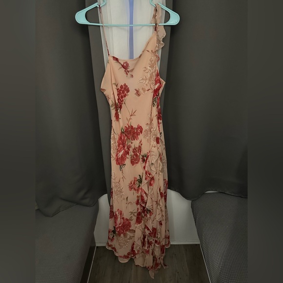 Feminine Floral Sequined Maxi Dress Size Large - Picture 8 of 8